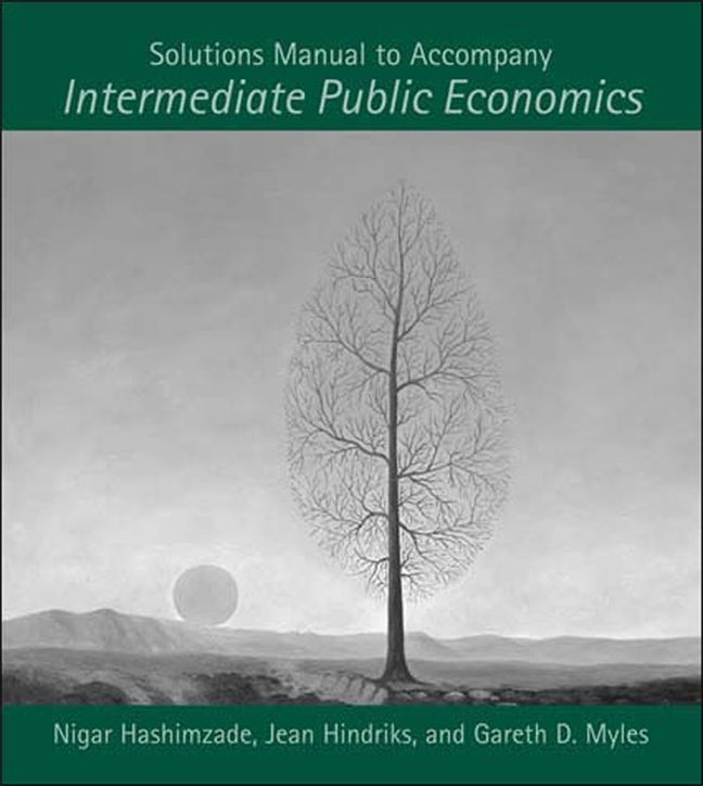 Intermediate Public Economics