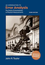 Cover of 'An Introduction to Error Analysis' by John R. Taylor 